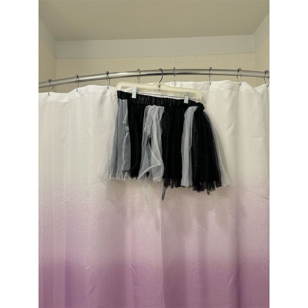 Imagina Women's Black & White Tulle Tutu Skirt OS